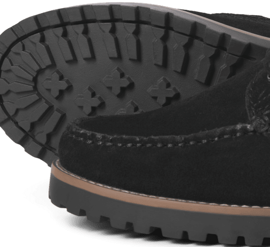 Jack & Jones Brooklyn Suede Boat Shoes Black - Herrenschuhe 40-52 - 