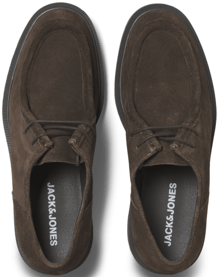 Jack & Jones Austin Suede Moc Brown Stone - Herrenschuhe 40-52 - Herrenschuhe & Sneaker 40-52