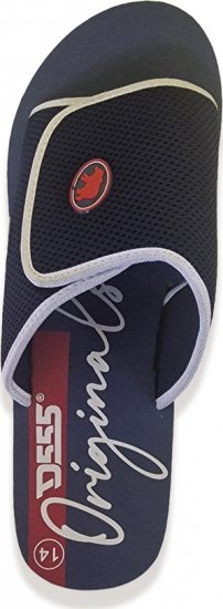 D555 DRAKE Slippers With Velcro Fastening Navy - Herrenschuhe 40-52 - 