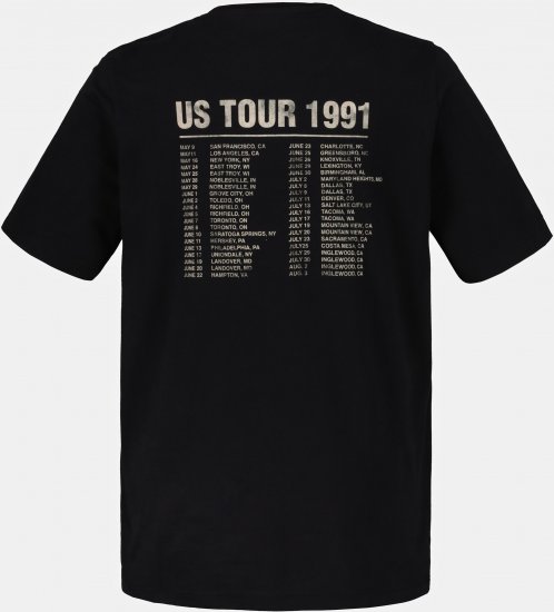 JP1880 Guns N’ Roses Skull Comfort Fit Band T-Shirt Black - Herren-T-shirts - Herren-T-Shirts in großen Größen