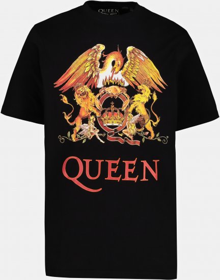 JP1880 Queen Graphic Comfort Fit Band T-Shirt Black - Herren-T-shirts - Herren-T-Shirts in großen Größen