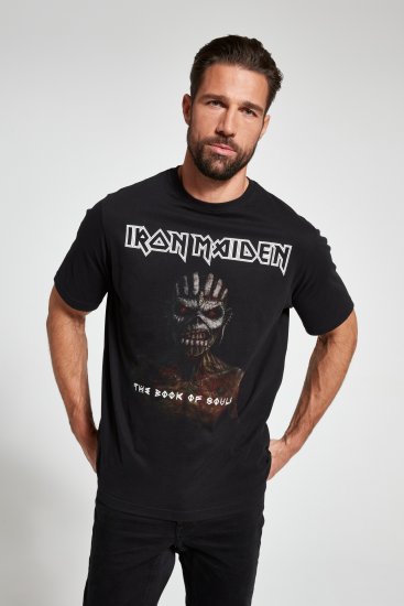 JP1880 Iron Maiden Graphic Band T-Shirt Black - Herren-T-shirts - Herren-T-Shirts in großen Größen