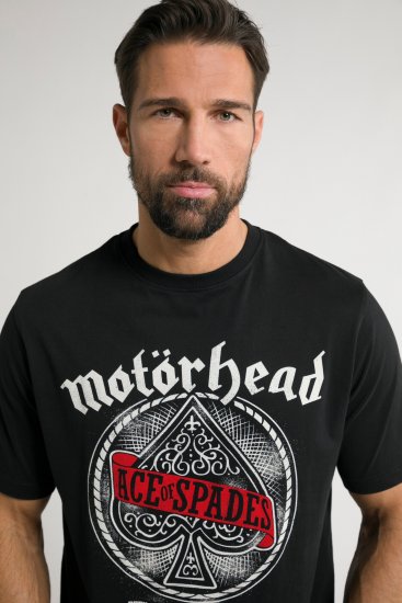 JP1880 Motörhead ACE Graphic Comfort Fit Band T-Shirt Black - Herren-T-shirts - Herren-T-Shirts in großen Größen