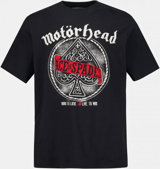 JP1880 Motörhead ACE Graphic Comfort Fit Band T-Shirt Black - Herren-T-shirts - Herren-T-Shirts in großen Größen