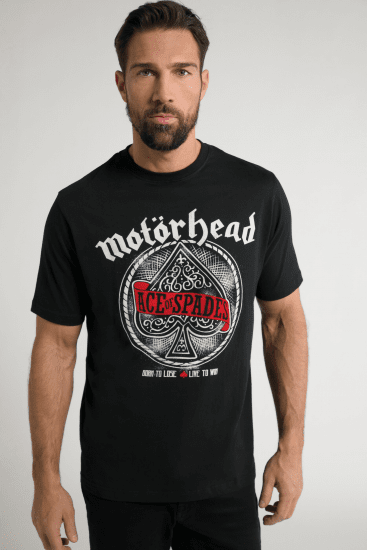 JP1880 Motörhead ACE Graphic Comfort Fit Band T-Shirt Black - Herren-T-shirts - Herren-T-Shirts in großen Größen