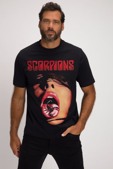 JP1880 Scorpions Graphic Comfort Fit Band T-Shirt Black - Herren-T-shirts - Herren-T-Shirts in großen Größen