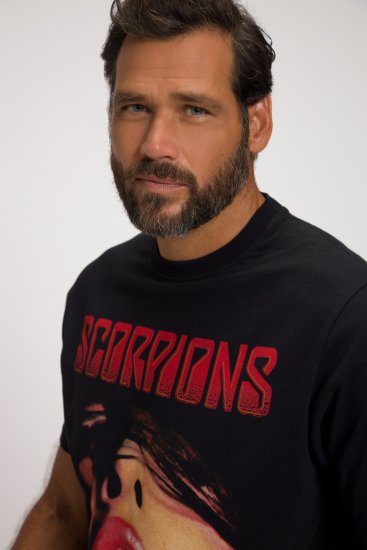 JP1880 Scorpions Graphic Comfort Fit Band T-Shirt Black - Herren-T-shirts - Herren-T-Shirts in großen Größen