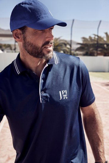 JP1880 QuickDry ProLine Tennis Polo Shirt Dark Blue - Sportbekleidung & outdoor - Sportbekleidung in große größen für herren