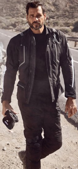 JP1880 Sporty Touring Motorcycle Jacket Black - Motorradbekleidung in übergrößen - Motorradbekleidung in großen Größen für Herren