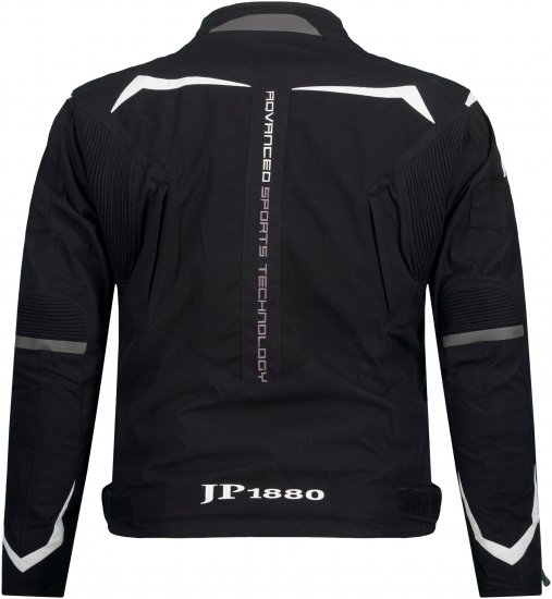 JP1880 3D Mesh Insert Motorcycle Jacket Black - Motorradbekleidung in übergrößen - Motorradbekleidung in großen Größen für Herren