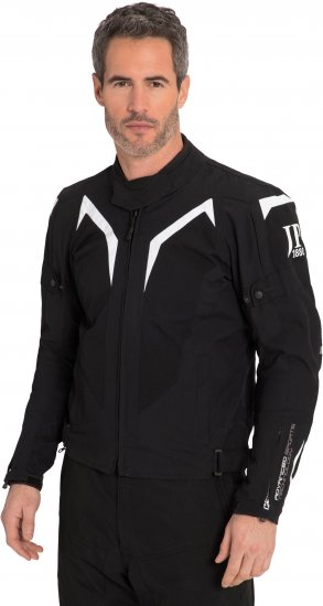 JP1880 3D Mesh Insert Motorcycle Jacket Black - Motorradbekleidung in übergrößen - Motorradbekleidung in großen Größen für Herren