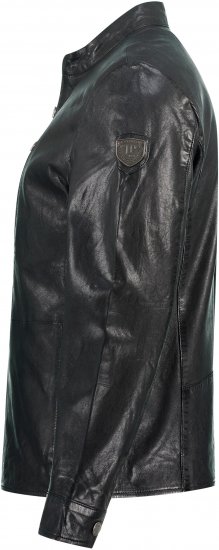 JP1880 Biker Style Leather Jacket Black - Herren jacken - Herren Jacken in großen Größen