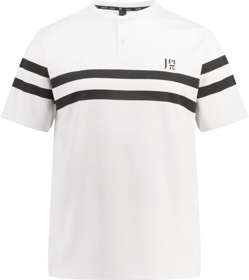  JP1880 Henley Tennis T-Shirt Snow White - Sportbekleidung & Outdoor - Sportbekleidung in große größen für herren