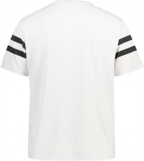  JP1880 Henley Tennis T-Shirt Snow White - Sportbekleidung & outdoor - Sportbekleidung in große größen für herren