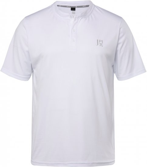 JP1880 Henley QuickDry Tennis T-Shirt Snow White - Sportbekleidung & outdoor - Sportbekleidung in große größen für herren
