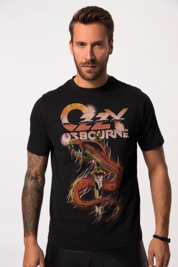 JP1880 Ozzy Osbourne Graphic Band T-Shirt Black - Herren-T-shirts - Herren-T-Shirts in großen Größen