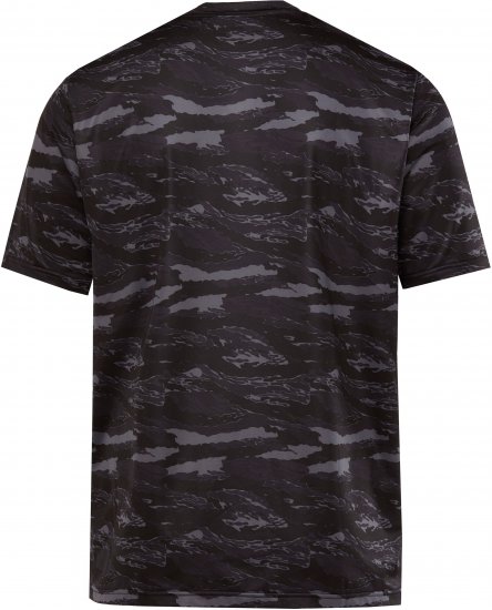 JP1880 QuickDry Graphic Print Tennis T-Shirt Black - Sportbekleidung & outdoor - Sportbekleidung in große größen für herren