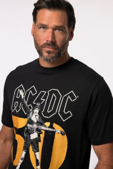 JP1880 AC/DC Graphic Band T-Shirt Black - Herren-T-shirts - Herren-T-Shirts in großen Größen