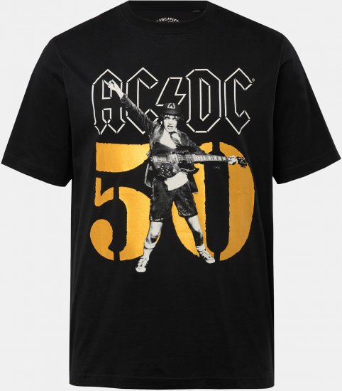 JP1880 AC/DC Graphic Band T-Shirt Black - Herren-T-shirts - Herren-T-Shirts in großen Größen