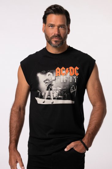 JP1880 AC/DC 50th Anniversary Band Photo Tank Top Black - Herren-T-shirts - Herren-T-Shirts in großen Größen