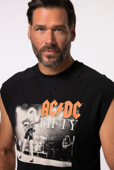JP1880 AC/DC 50th Anniversary Band Photo Tank Top Black - Herren-T-shirts - Herren-T-Shirts in großen Größen