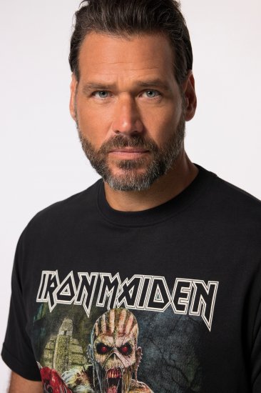 JP1880 Iron Maiden Eddie Attack Band T-Shirt Black - Herren-T-shirts - Herren-T-Shirts in großen Größen