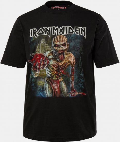 JP1880 Iron Maiden Eddie Attack Band T-Shirt Black - Herren-T-shirts - Herren-T-Shirts in großen Größen