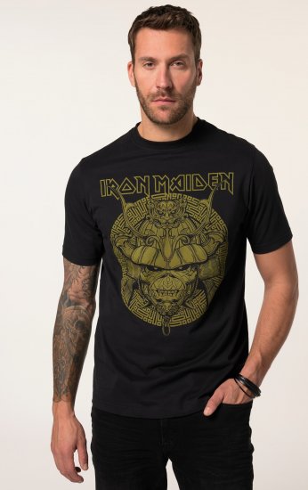 JP1880 Iron Maiden Samurai Eddie T-Shirt Black - Herren-T-shirts - Herren-T-Shirts in großen Größen