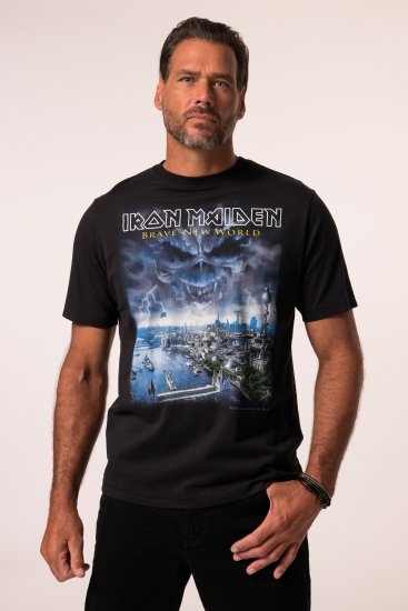 JP1880 Iron Maiden Brave New World T-Shirt Black - Herren-T-shirts - Herren-T-Shirts in großen Größen