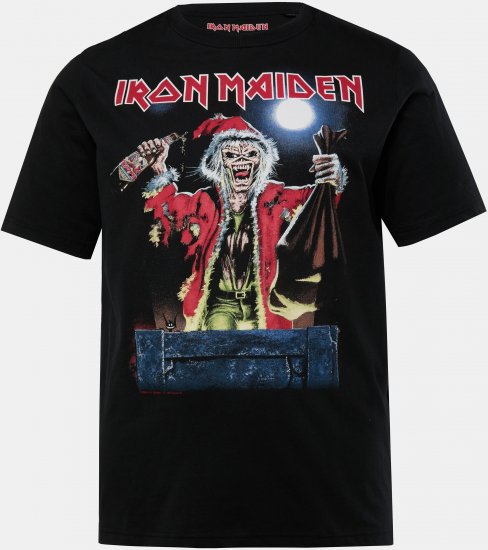JP1880 Iron Maiden X-Mas Eddie Band T-Shirt Black - Herren-T-shirts - Herren-T-Shirts in großen Größen