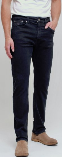 Kam Jeans Bens Embossed Reg Fit Jeans Blue-Black - Herren-jeans & -hosen - Herren-Jeans & -Hosen in großen Größen
