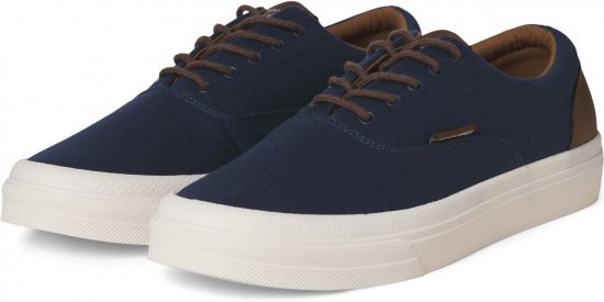 Jack & Jones Lington Canvas Sneakers Navy Blazer - Herrenschuhe 40-52 - 