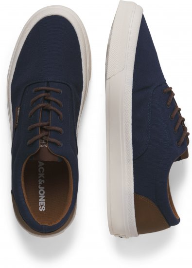 Jack & Jones Lington Canvas Sneakers Navy Blazer - Herrenschuhe 40-52 - 
