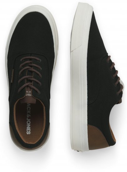 Jack & Jones Lington Canvas Sneakers Black - Herrenschuhe 40-52 - 