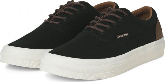 Jack & Jones Lington Canvas Sneakers Black - Herrenschuhe 40-52 - 