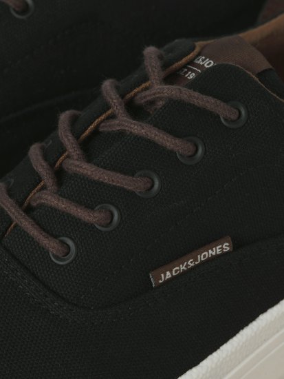 Jack & Jones Lington Canvas Sneakers Black - Herrenschuhe 40-52 - 