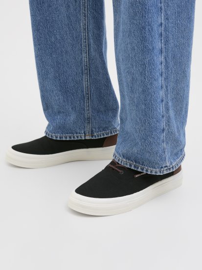 Jack & Jones Lington Canvas Sneakers Black - Herrenschuhe 40-52 - 