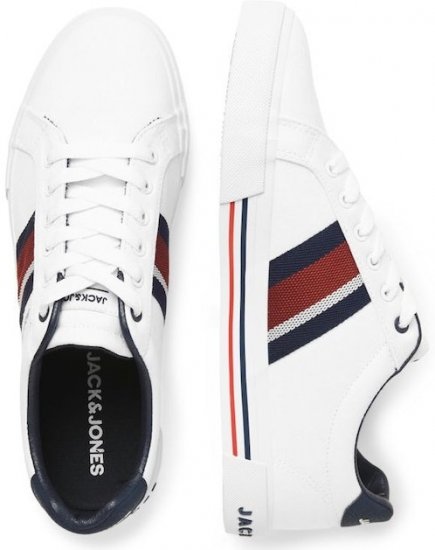 Jack & Jones Gorgon Sneakers Bright White - Herrenschuhe 40-52 - 