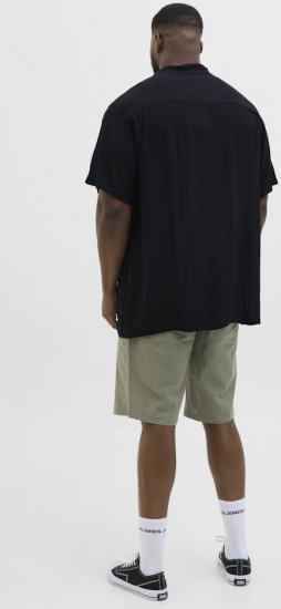 Jack & Jones Jeff Resort Shirt Black - Herrenhemden - Herrenhemden in großen Größen