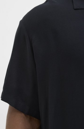 Jack & Jones Jeff Resort Shirt Black - Herrenhemden - Herrenhemden in großen Größen