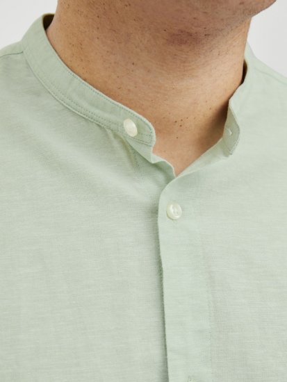 Jack & Jones Breeze Poplin Long Sleeve Shirt Iceberg Green - Herrenhemden in großen Größen - Herrenhemden in großen Größen