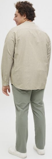 Jack & Jones Breeze Poplin Long Sleeve Shirt Beige - Herrenhemden in großen Größen - Herrenhemden in großen Größen