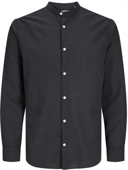 Jack & Jones Breeze Poplin Long Sleeve Shirt Black - Herrenhemden in großen Größen - Herrenhemden in großen Größen
