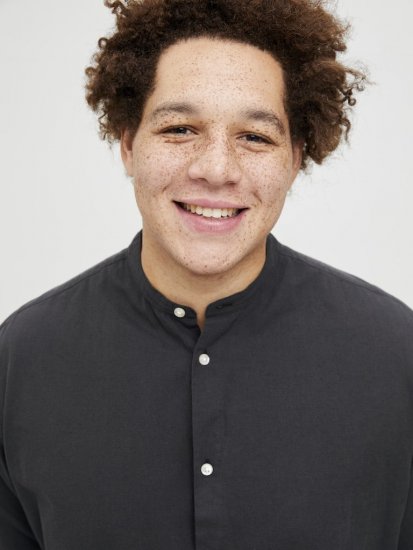Jack & Jones Breeze Poplin Long Sleeve Shirt Black - Herrenhemden in großen Größen - Herrenhemden in großen Größen