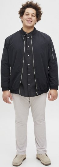 Jack & Jones Breeze Poplin Long Sleeve Shirt Black - Herrenhemden in großen Größen - Herrenhemden in großen Größen