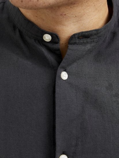 Jack & Jones Breeze Poplin Long Sleeve Shirt Black - Herrenhemden in großen Größen - Herrenhemden in großen Größen