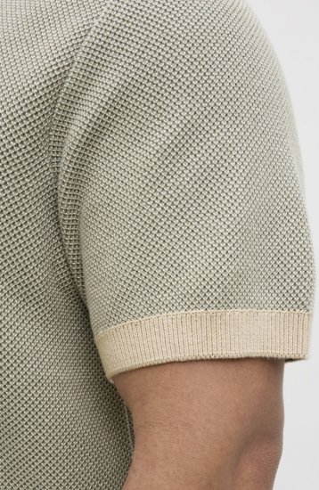 Jack & Jones Ceaston Knit Short Sleeve Sweater Vetiver - Herren-sweater und -hoodies - Herren-Sweater und -Hoodies in großen Größen