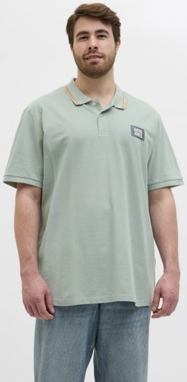 Jack & Jones Hudson Short Sleeve Polo Iceberg Green - Polo-shirts für herren - Polo-Shirts für Herren in großen Größen