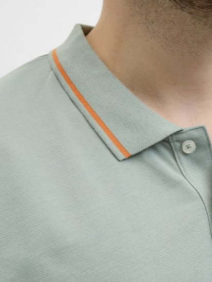 Jack & Jones Hudson Short Sleeve Polo Iceberg Green - Polo-shirts für herren - Polo-Shirts für Herren in großen Größen