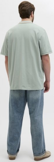 Jack & Jones Hudson Short Sleeve Polo Iceberg Green - Polo-shirts für herren - Polo-Shirts für Herren in großen Größen